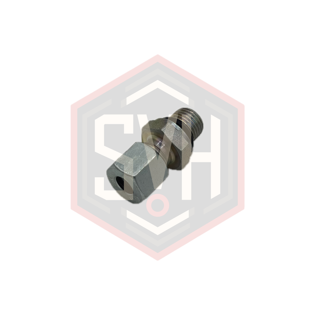  MALE STUD COUPLING WITH ELASTOMER SEAL 8L - 1/4 BSPP - DIN 2353 