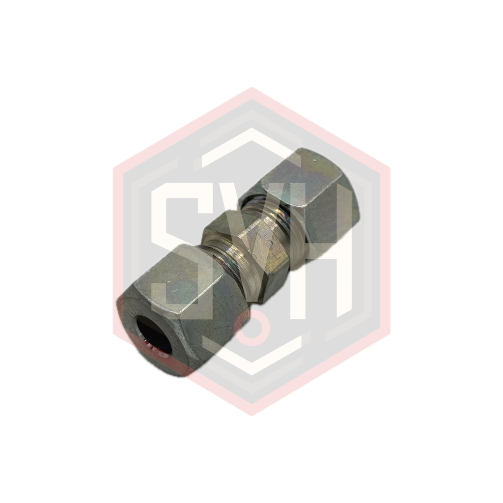  MALE STUD COUPLING WITH ELASTOMER SEAL 8S - 1/4 BSPP - DIN 2353 