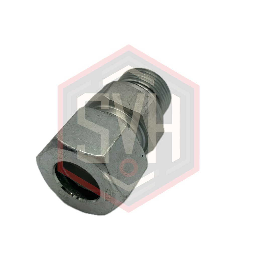  MALE STUD COUPLING WITH ELASTOMER SEAL 20S - 3/4 BSPP - DIN 2353 