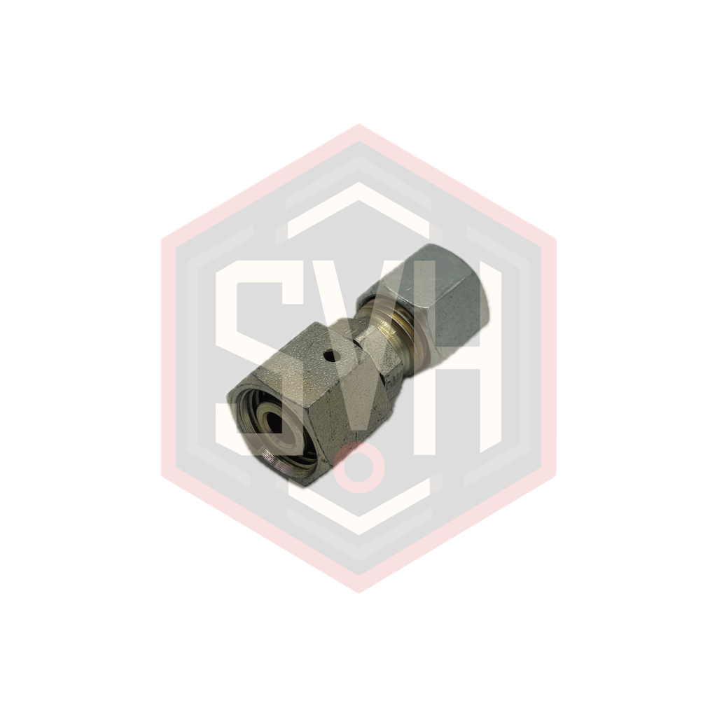  REDUCING TUBE ADAPTER WITH SWIVEL NUT 10L-8L - DIN 2353 