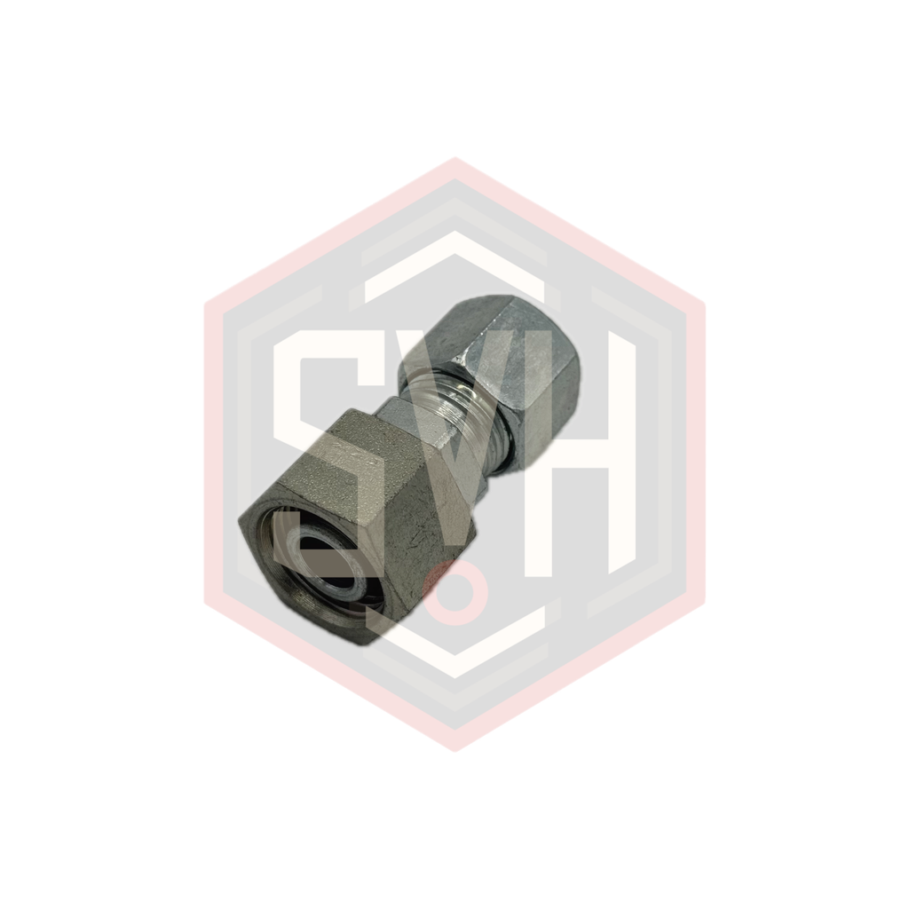  REDUCING TUBE ADAPTER WITH SWIVEL NUT 12L-10L - DIN 2353 