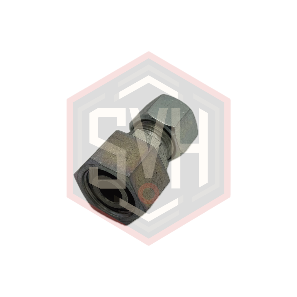  REDUCING TUBE ADAPTER WITH SWIVEL NUT 15L-12L - DIN 2353 