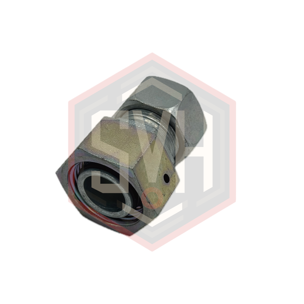  REDUCING TUBE ADAPTER WITH SWIVEL NUT 22L-18L - DIN 2353 