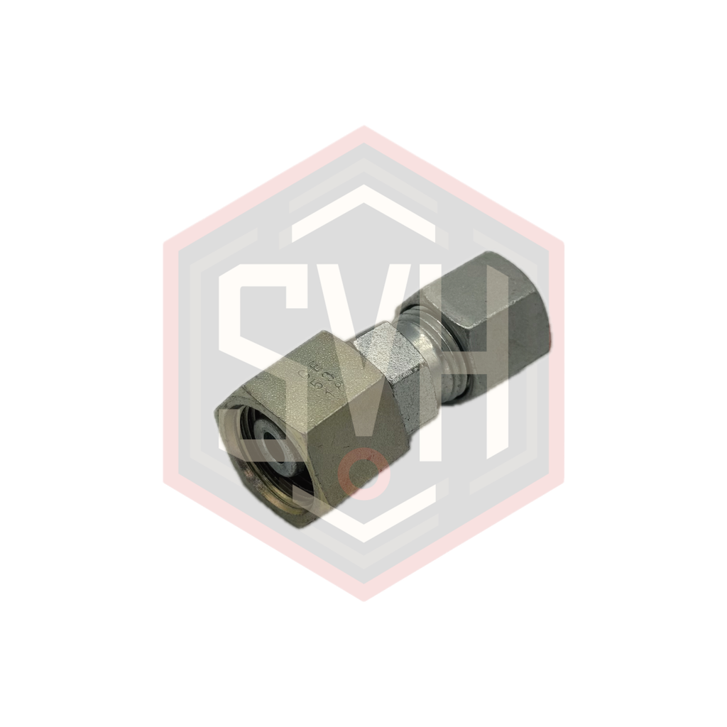  REDUCING TUBE ADAPTER WITH SWIVEL NUT 8S-6S - DIN 2353 