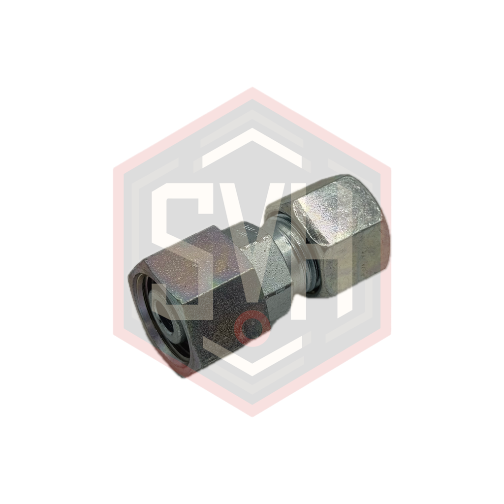  REDUCING TUBE ADAPTER WITH SWIVEL NUT 10S-8S - DIN 2353 