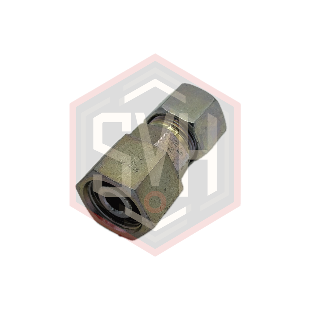  REDUCING TUBE ADAPTER WITH SWIVEL NUT 14S-12S - DIN 2353 