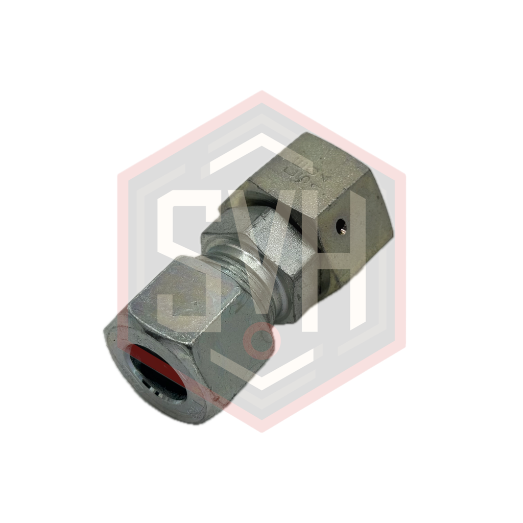  REDUCING TUBE ADAPTER WITH SWIVEL NUT 16S-14S - DIN 2353 