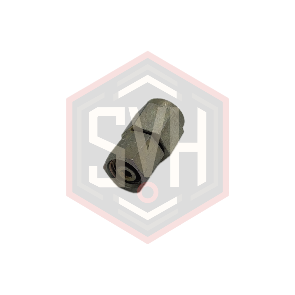  GAUGE COUPLING WITH SWIVEL NUT 8L-1/4 BSPP - DIN 2353 