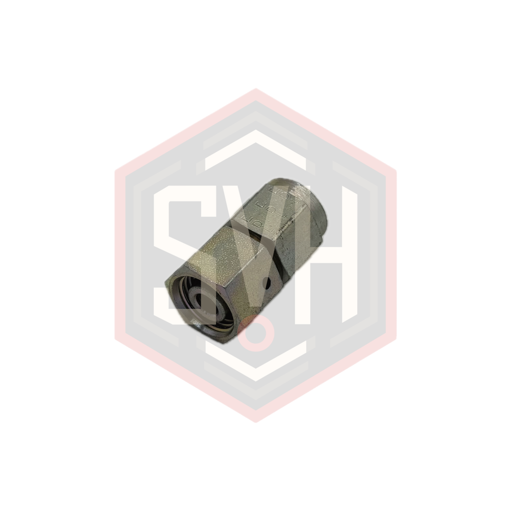  GAUGE COUPLING WITH SWIVEL NUT 10L-1/4 BSPP - DIN 2353 