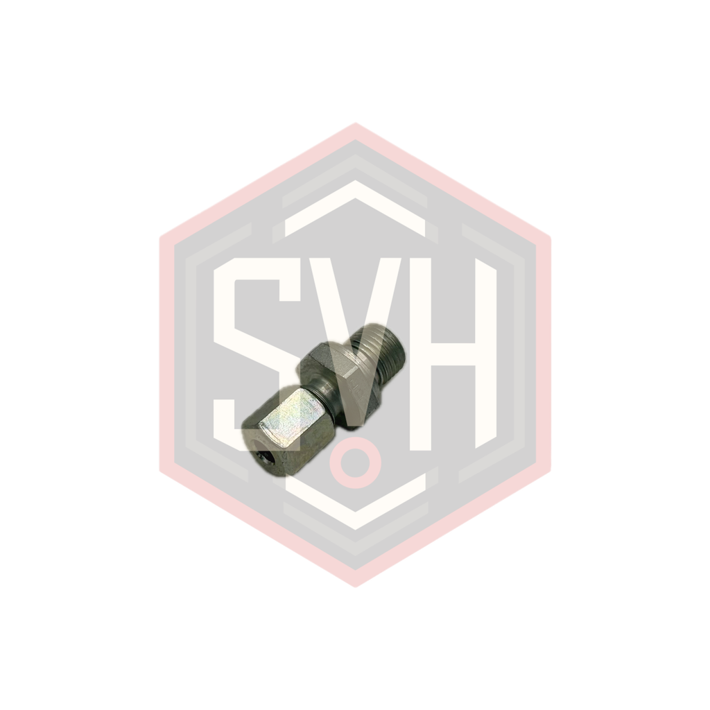  MALE STUD COUPLING WITH ELASTOMER SEAL 6L - 1/4 BSPP - DIN 2353  