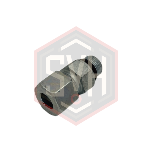 [100516]  MALE STUD COUPLING WITH ELASTOMER SEAL 10S - 3/8 BSPP - DIN 2353 